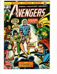 The Avengers #123 ORIGIN OF MANTIS BRONZE MIGHTY MARVEL !!!