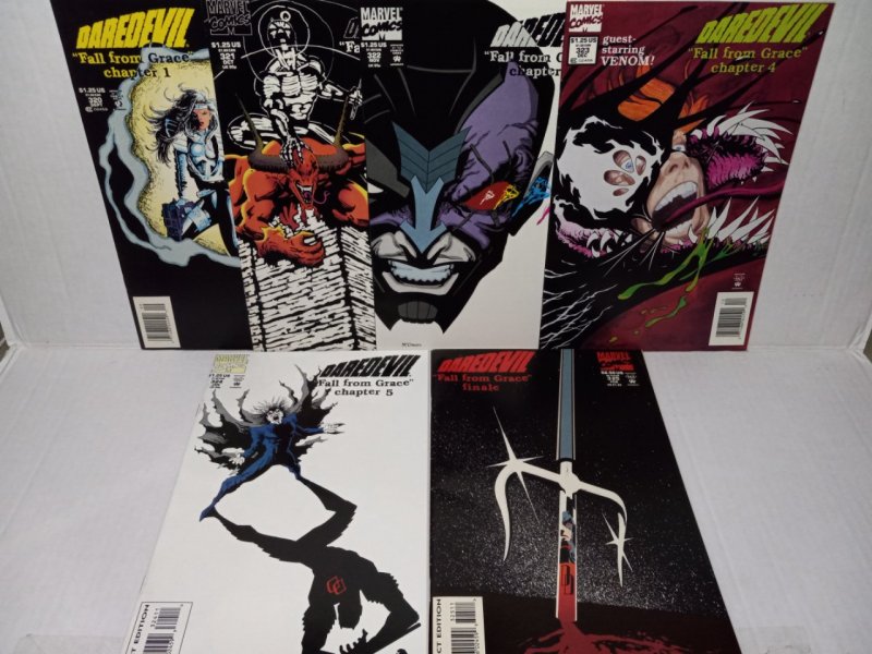 DAREDEVIL: FALL FROM GRACE #319 - 325 - FULL SET - FREE SHIPPING 