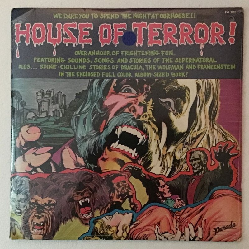 House of Terror, Two Record set, LP, PA 103, Unopened, with full-color book
