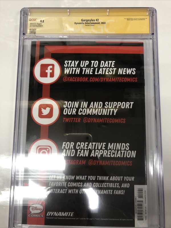 Gargoyles (2022) # 2 (CGC 9.8 SS) signed Nakayama • Census = 1 • Variant Cover