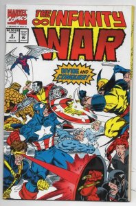 INFINITY WAR #2, NM, Wolverine, Fantastic 4, Spider-man, Thanos, 1992, Avengers