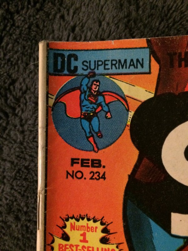 Superman #234 1971 FN/FN+ Amazing New Adventures DC Comics