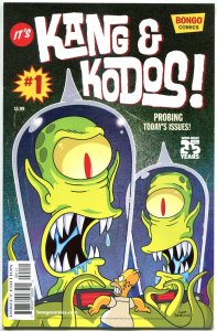 KANG and KODOS #1, VF, w/ stickers, Simpsons, Bart, 2014, more Bongo in store