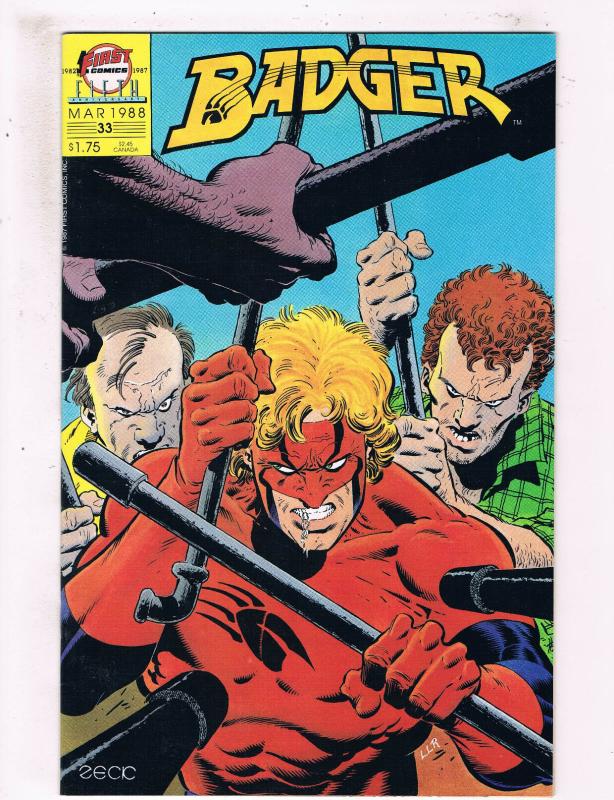 Badger #33 VF First Comics Comic Book Baron March 1988 DE25