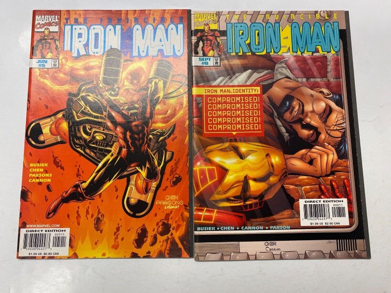 4 MARVEL comic book Invincible Iron Man #5 8 10 32 51 KM10