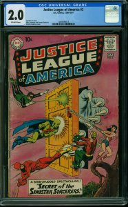 Justice League of America #2 (1961) CGC 2.0 GD