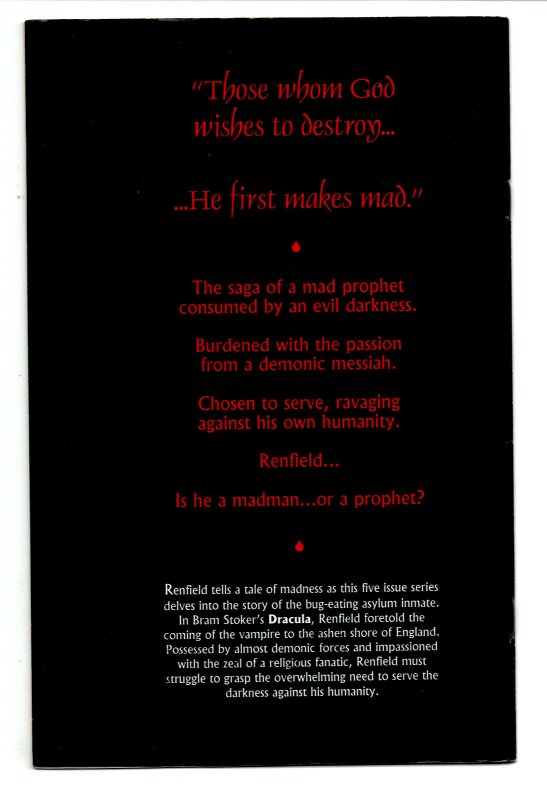 Renfield #1 - 1st Print - Dracula - Vampire - Caliber Press - 1994 - VF 