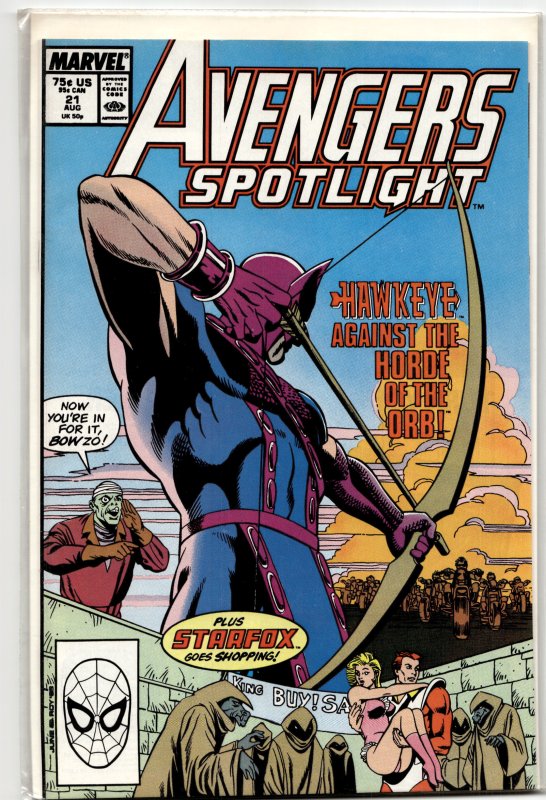 Avengers Spotlight #21 (1989) Starfox