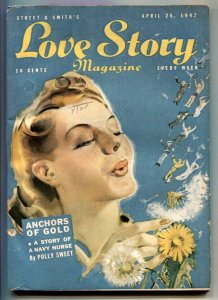Love Story Pulp April 25 1943- Anchors Of Gold 