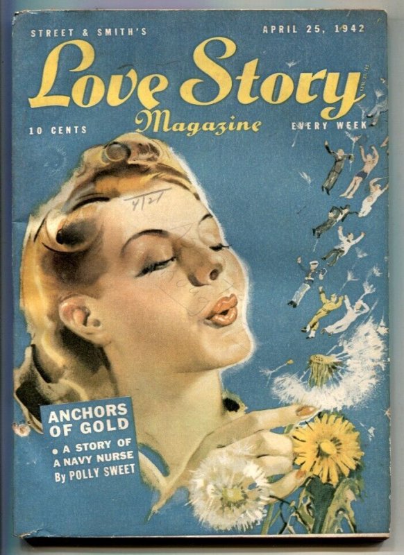 Love Story Pulp April 25 1943- Anchors Of Gold