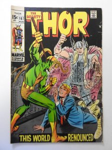 Thor #167 (1969) VG Condition