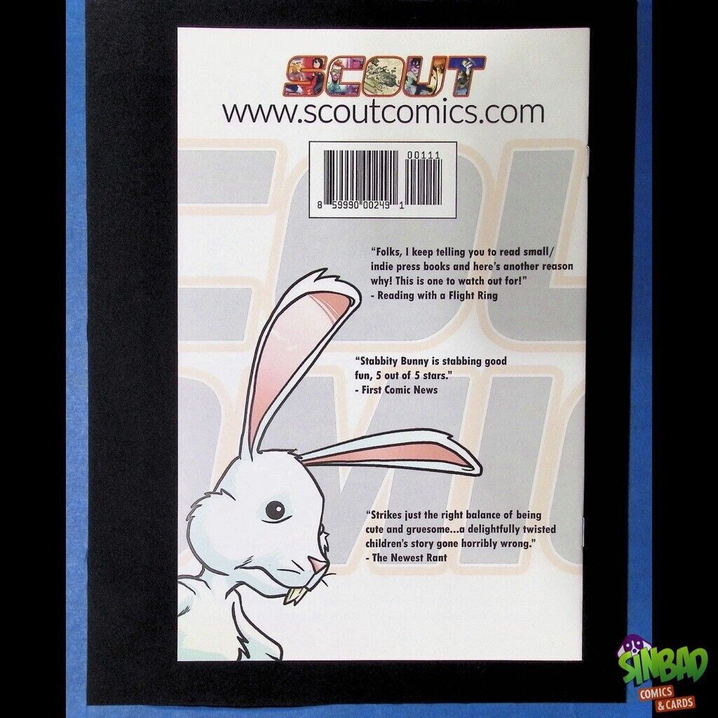 Stabbity Bunny #6 - Moss Variant - Signed by Richard Rivera main image 1