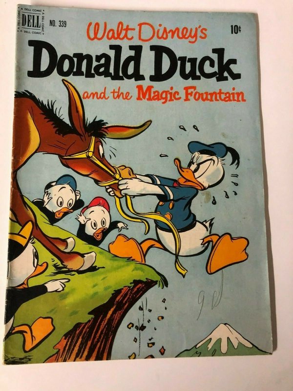 DONALD DUCK F.C. 339 July/Aug 1951 Magic Fountain VG-F half a century 