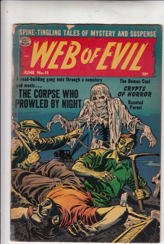 Web Of Evil #15 (Jun-54) GD/VG Affordable-Grade 