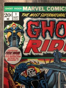 Marvel Ghost Rider 1 * 1973 * 1st Series * F/VF * 1st Cameo Son Of Satan *