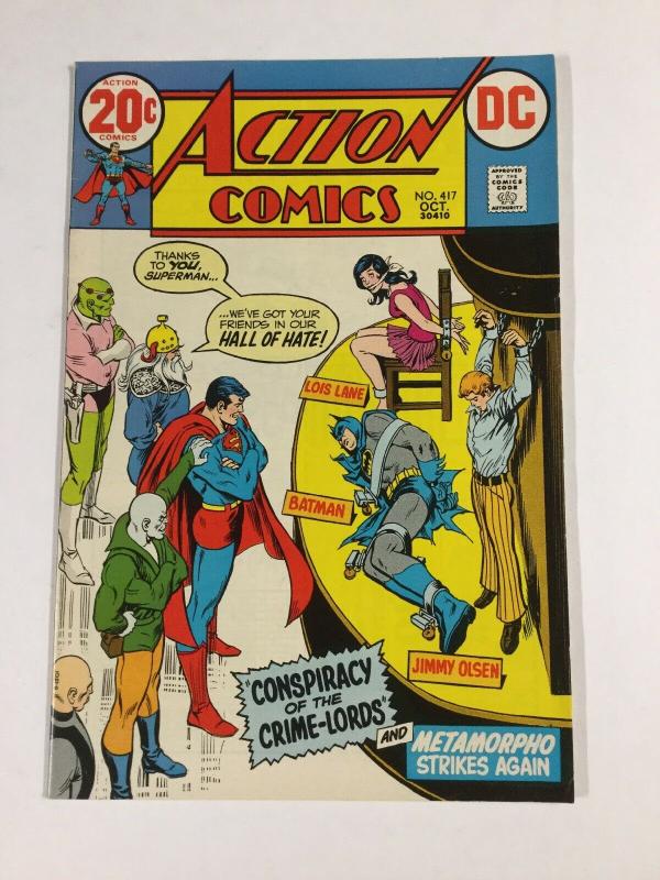 Action Comics 417 7.5 Vf- Very Fine - Dc Bronze Age