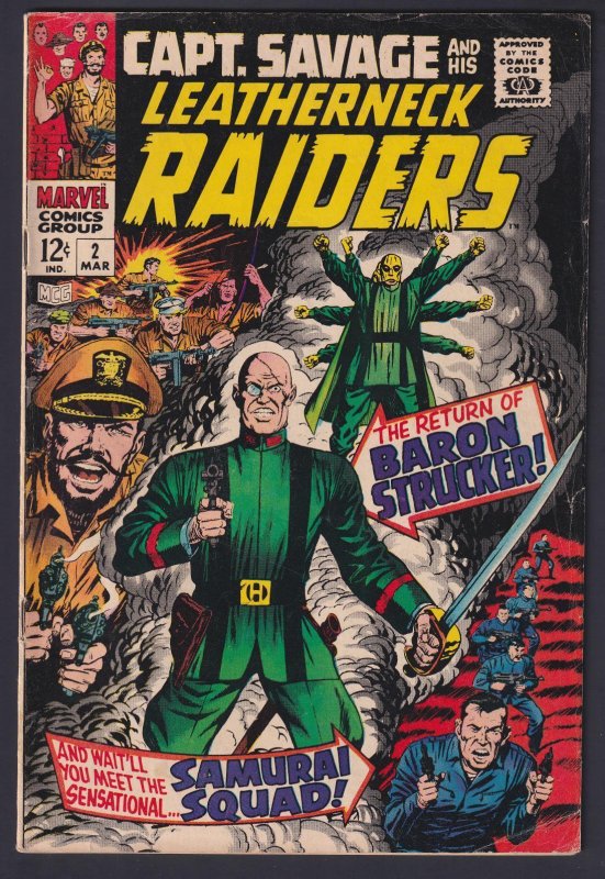 Captain Savage #2 Silver Age VG/FN 5.0 Marvel Comic - Mar 1968