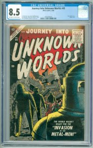 Journey Into Unknown Worlds #49 (1956) CGC 8.5! OWW Pages!