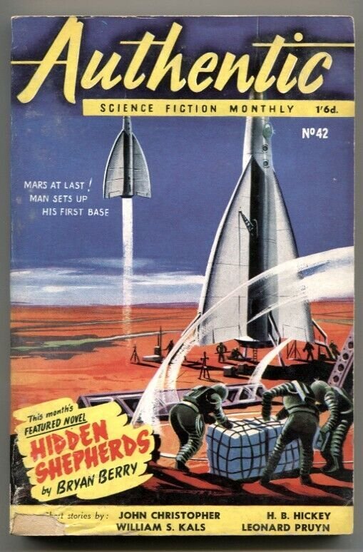 Authentic Science Fiction Monthly February 1954- Hidden Shepherds