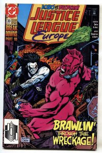 Justice League Europe #33--1st SONIC THE HEDGEHOG #1--Lobo--comic book--NM-