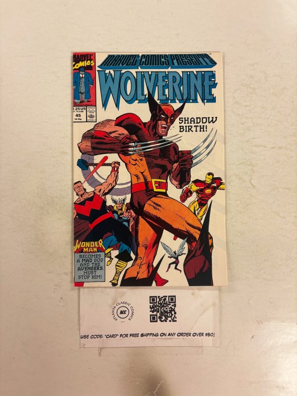 Marvel Comics Presents #45 NM Marvel comic Books Wolverine 21 HH112