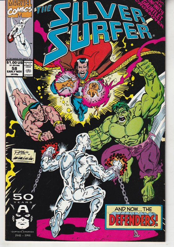 Silver Surfer(vol. 2) # 58   INFINITY GAUNTLET X-VR