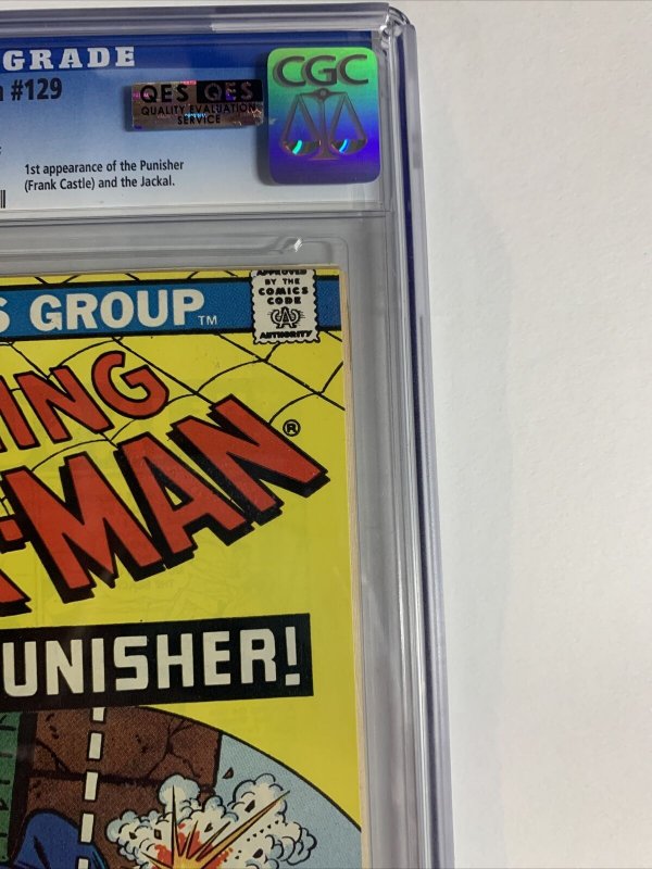 Amazing Spider-man 129 Cgc 9.6 Ow/w Pages QES Quality Evaluation Service Marvel