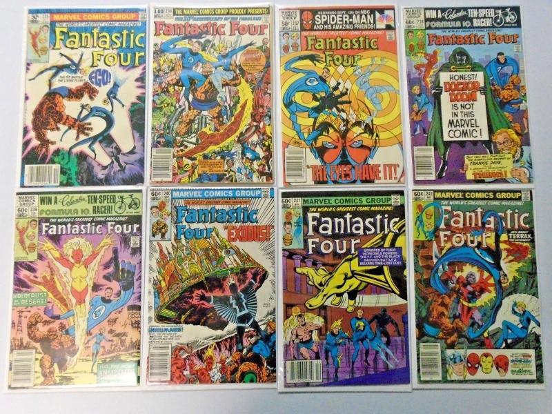 Bronze Age Fantastic Four comic lot #200-249 - 38 different avg 6.0 VF (1978-82)