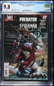 PREDATOR VS SPIDER-MAN #2 MARVEL 2025 PAULO SIQUEIRA VARIANT CGC 9.8 NM