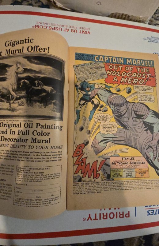 Captain Marvel #1 (1968) 1st solo series in this title