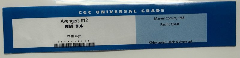 The Avengers #12 (1965) NM see description