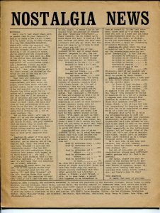 Nostalgia news #11 1971-Rogofsky-Dallascon Bulletin-David T Alexander-FN 