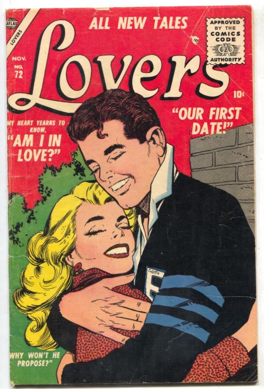 Lovers #72 1955- Atlas Romance Comic -Our First Date VG