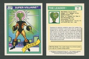 1990 Marvel Comics Card  #70 (Leader) / NM