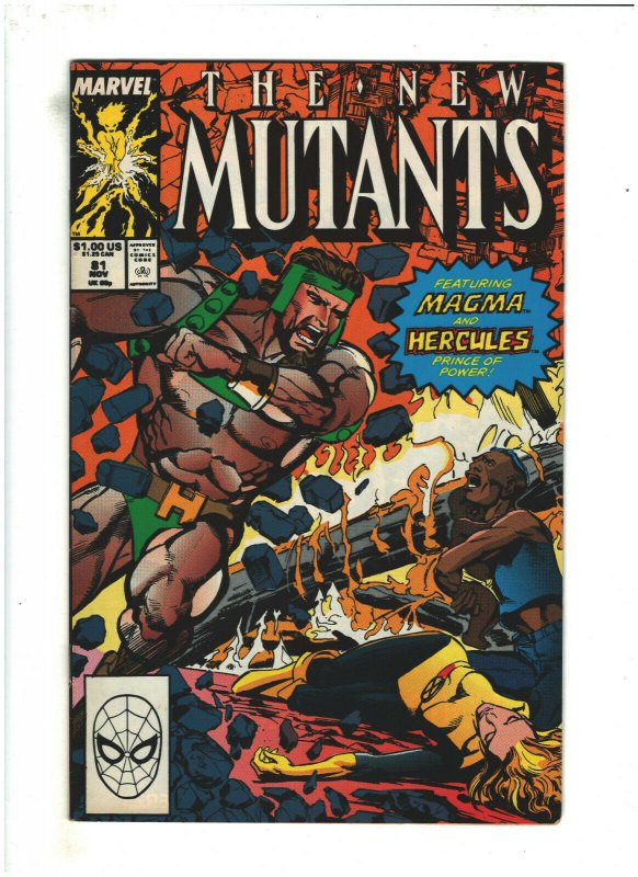 New Mutants #81 VF 8.0 Marvel Comics 1989 Magma & Hercules