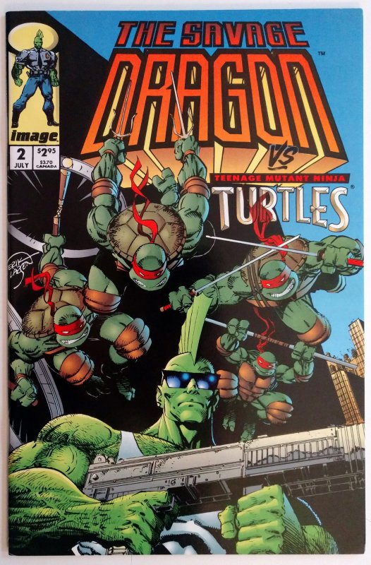 Savage Dragon/Teenage Mutant Ninja Turtles Crossover #2 (NM-, 1993)