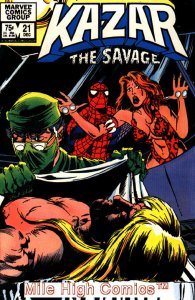 KA-ZAR  (1981 Series)  (THE SAVAGE) (MARVEL) #21 Very Fine Comics Book 