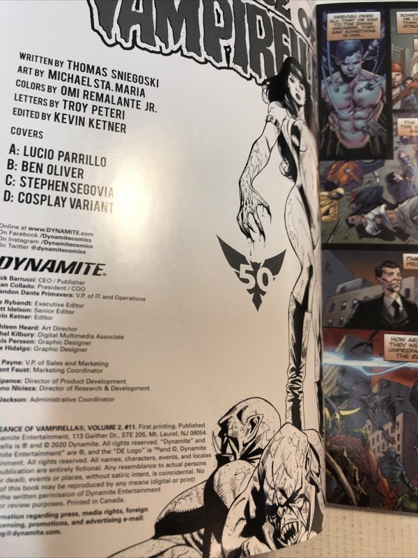 Vengeance of Vampirella(2020) #11 VF/NM 1:40 ~ Oliver Variant | Dynamite