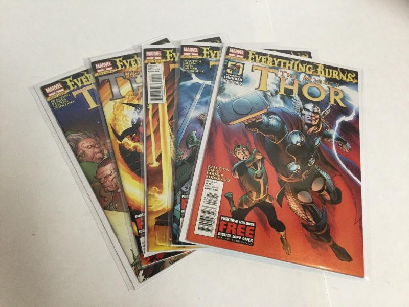 The Mighty Thor 18 19 20 21 22 Lot Set Run Nm Near Mint Marvel Comics A12