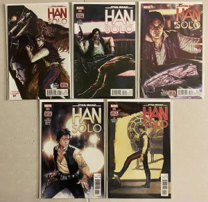 Star Wars Han Solo set #1-5 5 diff 8.0 (2016-17)