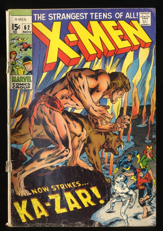 X-Men #62 GD 2.0 See Description Ka-Zar Neal Adams Cover 1st Savage Land!