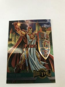 IRON MAN #130 card : Marvel Metal 1995 Fleer Chromium; NM/M X-men, base