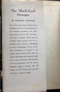 The black-eyed stranger, Armstrong, 1951