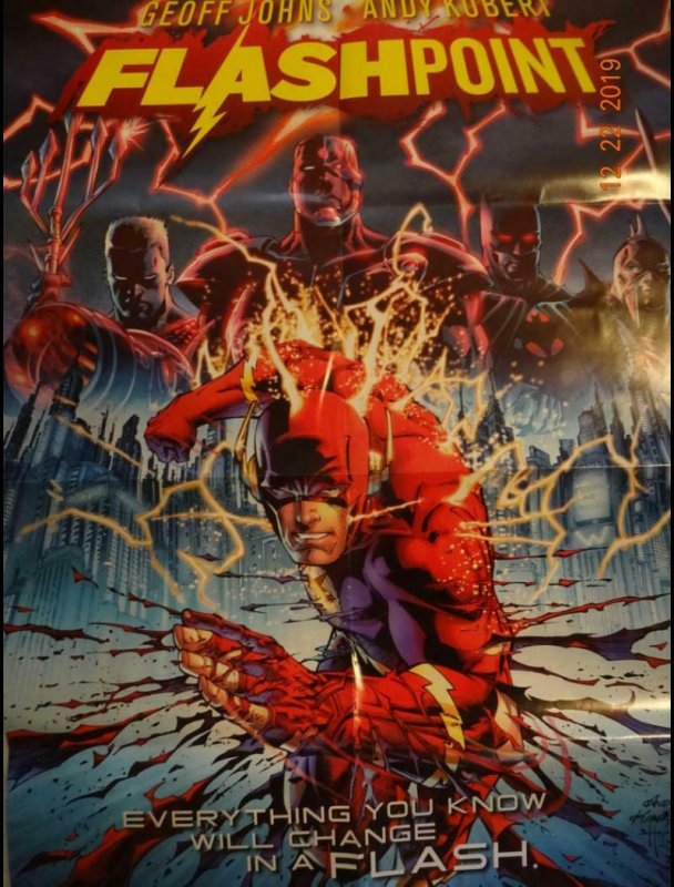 FLASHPOINT Promo Poster, 22 x 34, 2011, DC Flash Unused more in our store 392