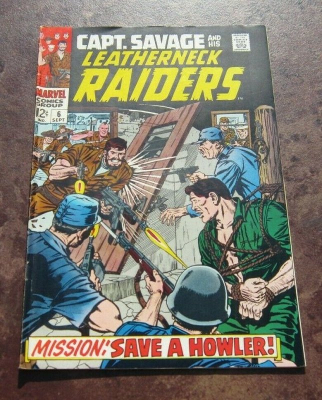Captain Savage and his Leatherneck Raiders #6 VG/FN 1968 Marvel Silver Age Comic