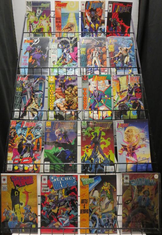 VALIANT COMICS SWB Lot of 190 comics Short White Box!! 1980s-90s F/+ Ninjak etc