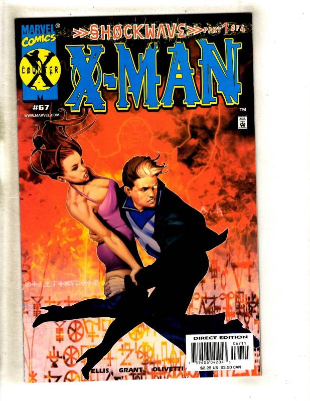 Lot Of 9 X-Man Marvel Comic Books # 51 52 54 67 68 71 72 74 75 Storm X-Men CJ1