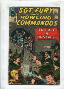 SGT. FURY #21 - TO FREE A HOSTAGE! - (4.0) 1965