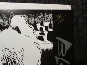 Damage Bloodshed Cemetary SIGNED Numbered 8.5x11 Print VF+ 8.5 #96/100 Envelope