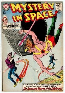 Mystery in Space 87 FN- 5.5 Silver Age DC 1962 Adam Strange Hawkman Hawkgirl